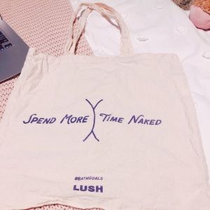 lush reusable tote bag